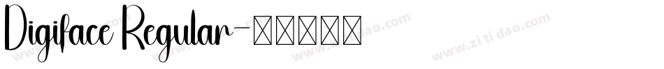 Digiface Regular字体转换